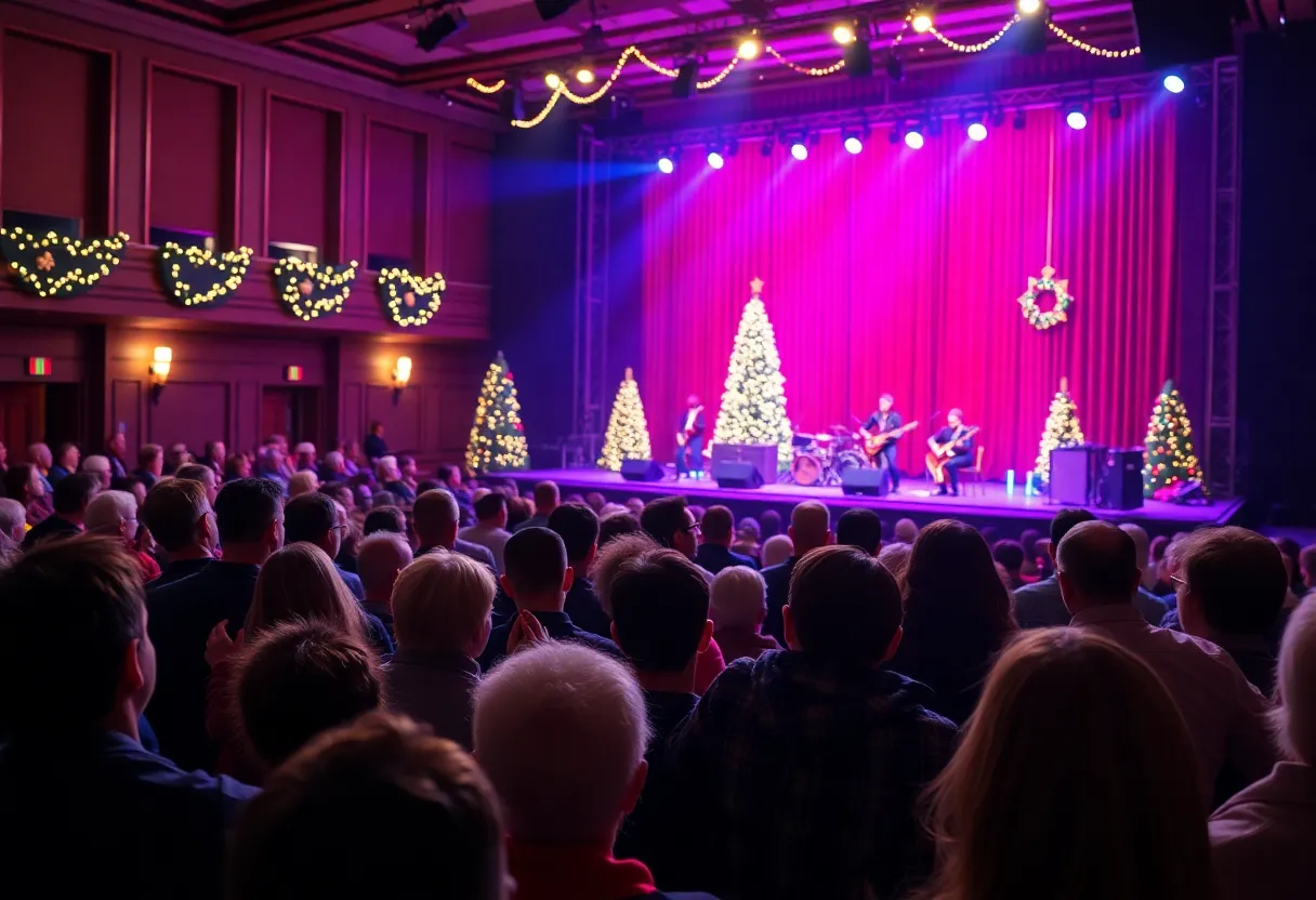 Audience enjoying the Christmas Together Tour concert