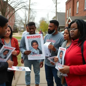 Community members searching for a missing teenager in Detroit