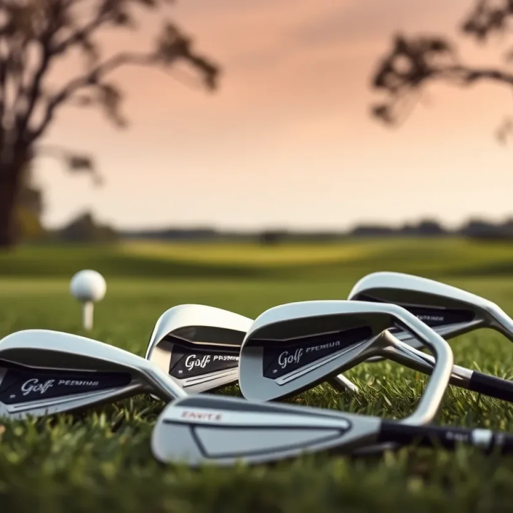 Premium golf wedges from PROTOCONCEPT GOLF displayed on a golf course
