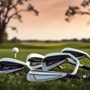 Premium golf wedges from PROTOCONCEPT GOLF displayed on a golf course