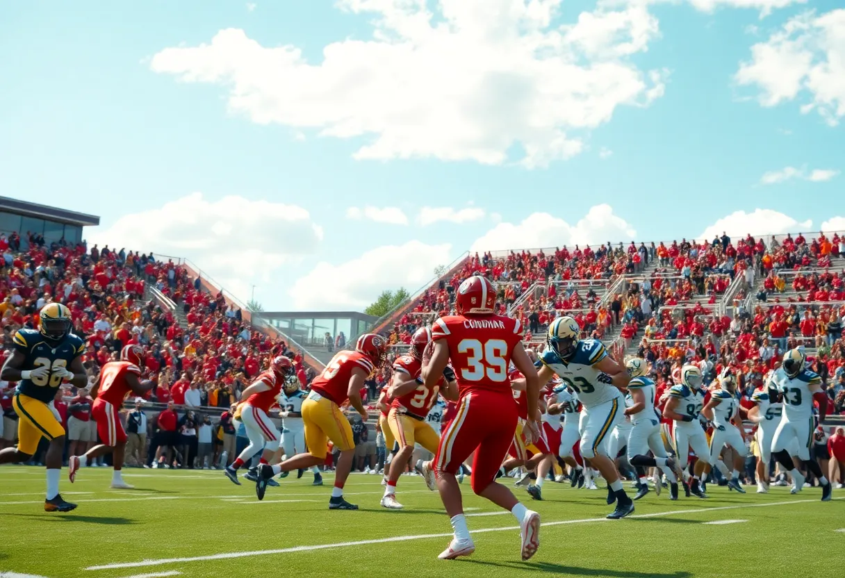 Michigan State Spartans facing Maryland Terrapins at Ford Field