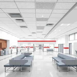 Rendering of renovated emergency department at Trinity Health Ann Arbor