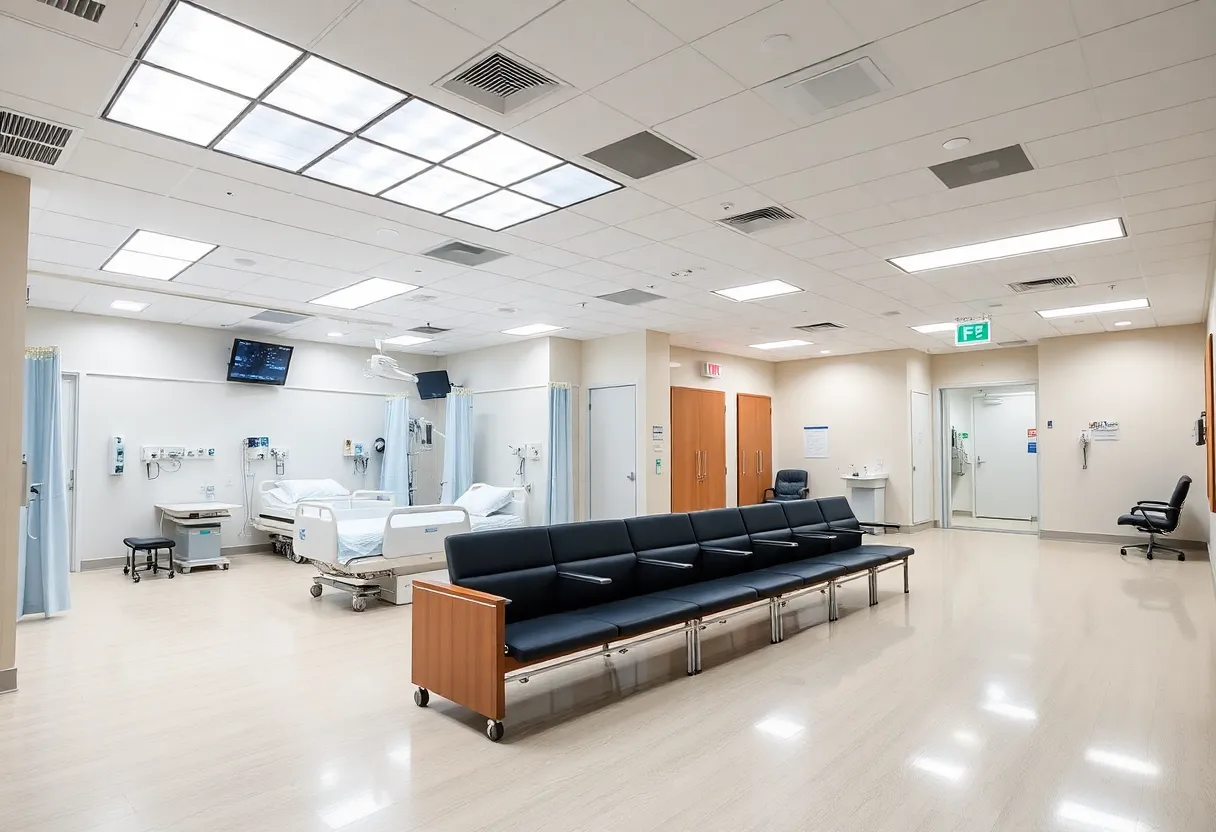 Modern view of the renovated Emergency Department at Trinity Health Ann Arbor