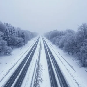Winter storm affecting the Midwest with heavy snowfall.