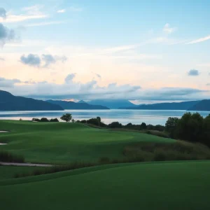 Beautiful landscape of Albany Golf Club featuring green fairways.