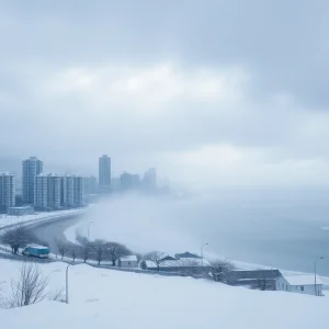 Heavy snow and winds from the Arctic blast in the Great Lakes region