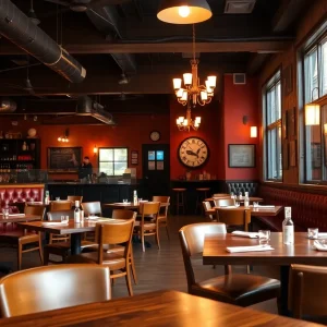 Interior of Blue Kuna Smokehouse showcasing renovated space with cozy seating