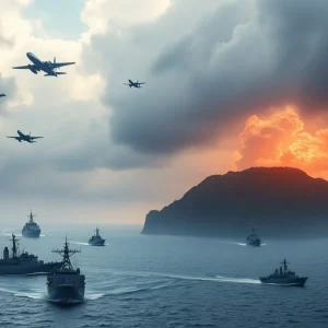 Submit A Wedding Announcement Military drills conducted by China near Taiwan showing naval and air forces.