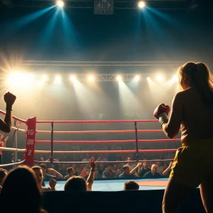 Claressa Shields and Franchón Crews-Dezurn boxing match promotional image