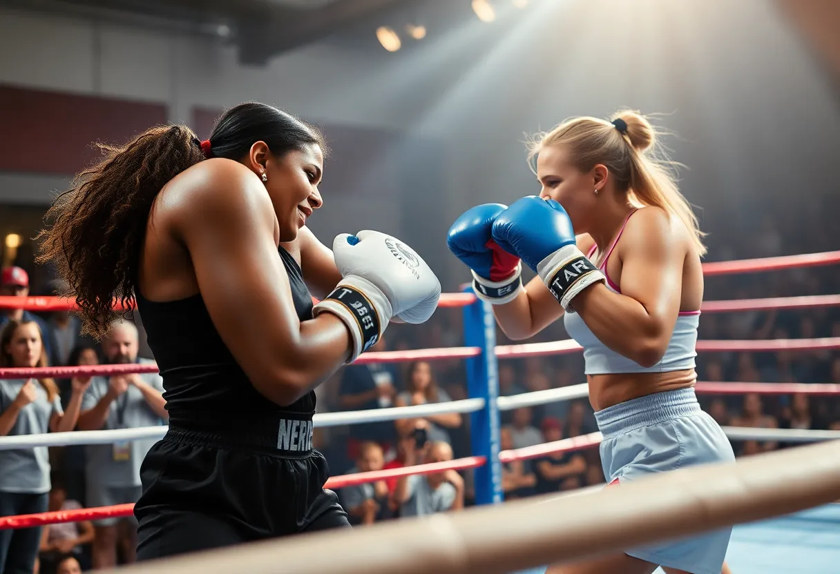 Claressa Shields fighting Franchon Crews-Dezurn in a boxing rematch