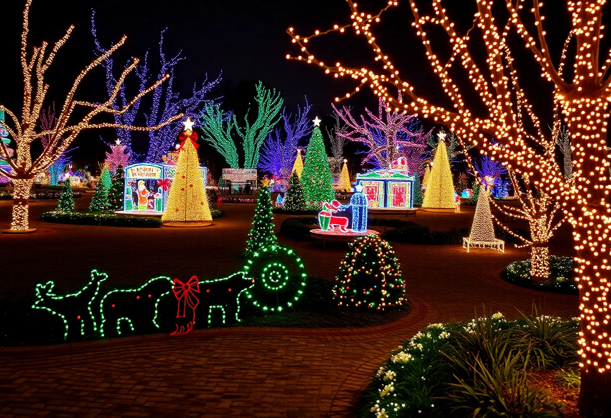 5 million lights and themed displays at Royal Oak Dazzling Christmas walkthrough