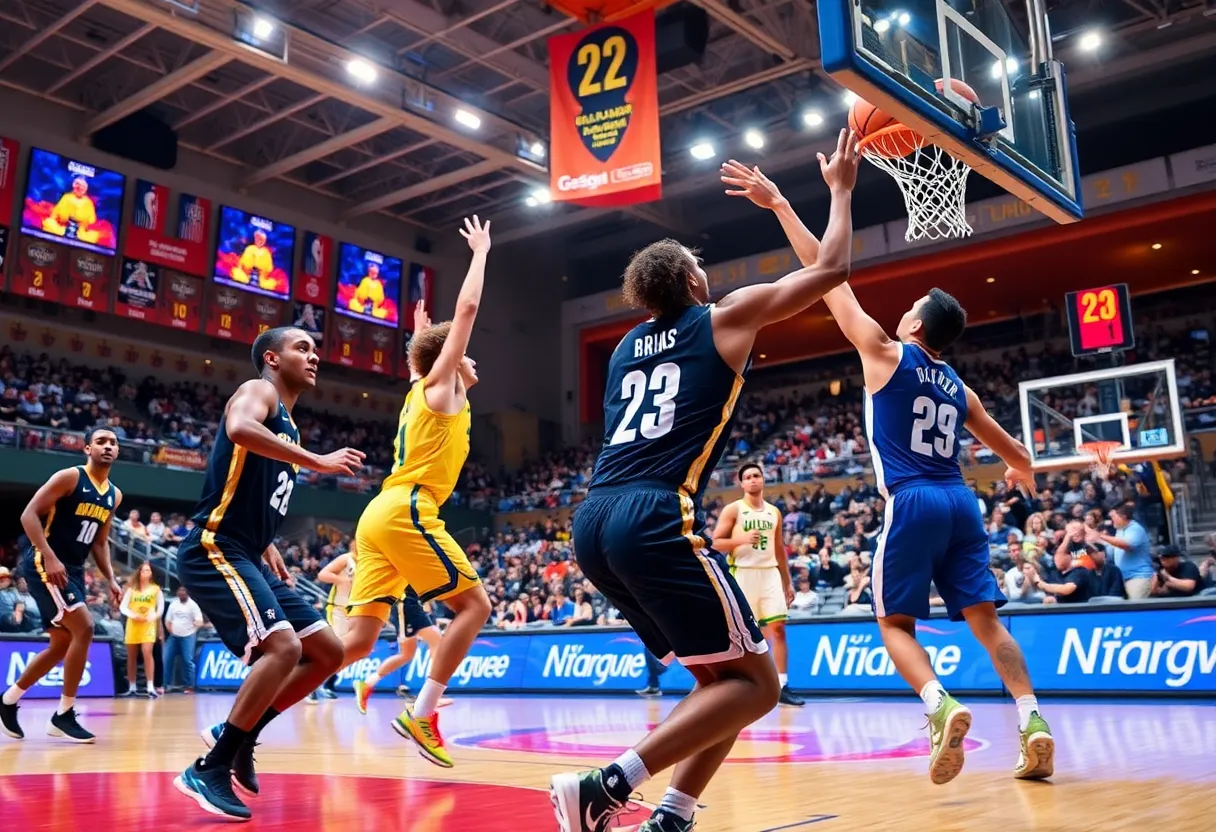Detroit Pistons players celebrating a home victory against the Milwaukee Bucks.