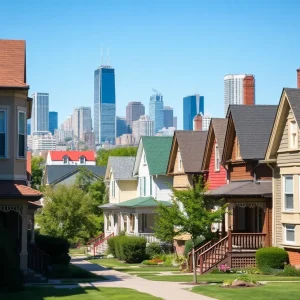 A beautiful residential area in Detroit showcasing various homes.