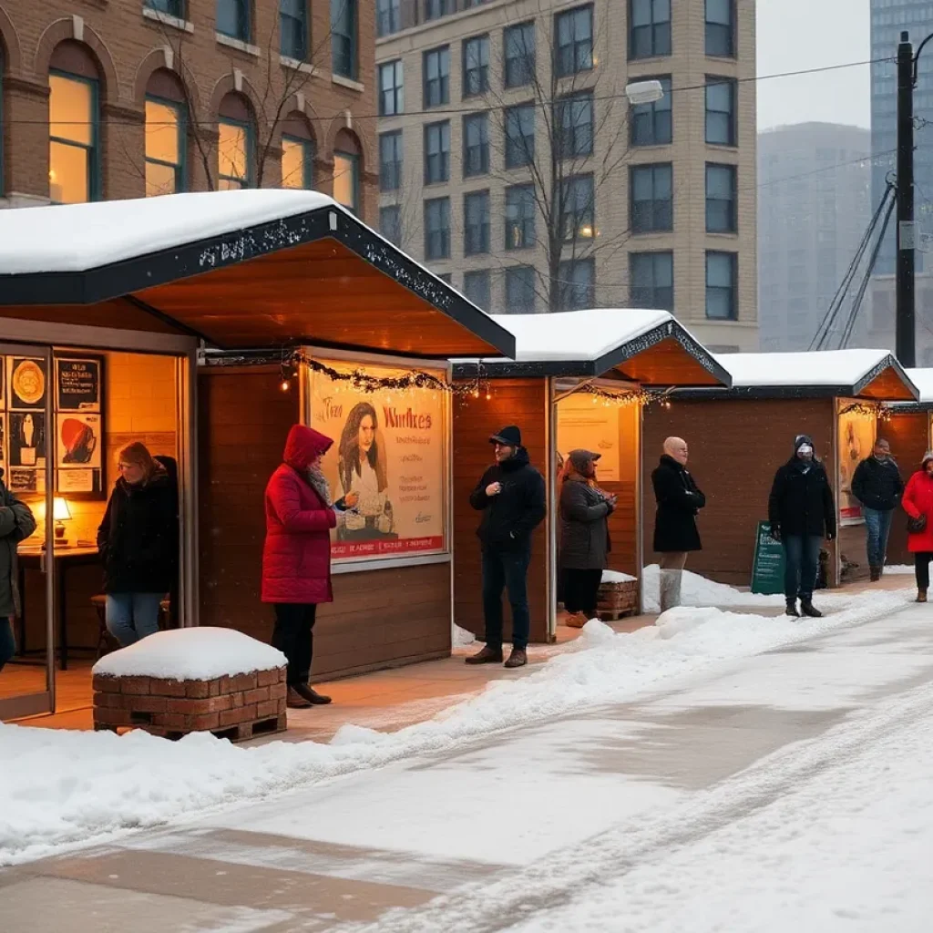 People seeking warmth at Detroit warming centers during extreme cold.