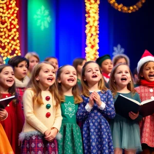 Detroit Youth Choir performing during the Soul Holidays concert.