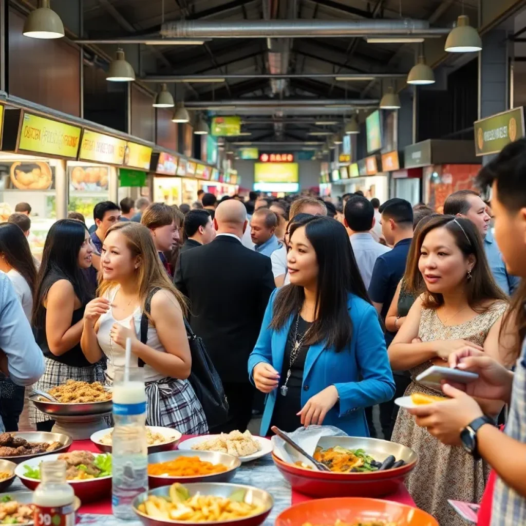 Networking event at Detroit Shipping Company with restaurateurs