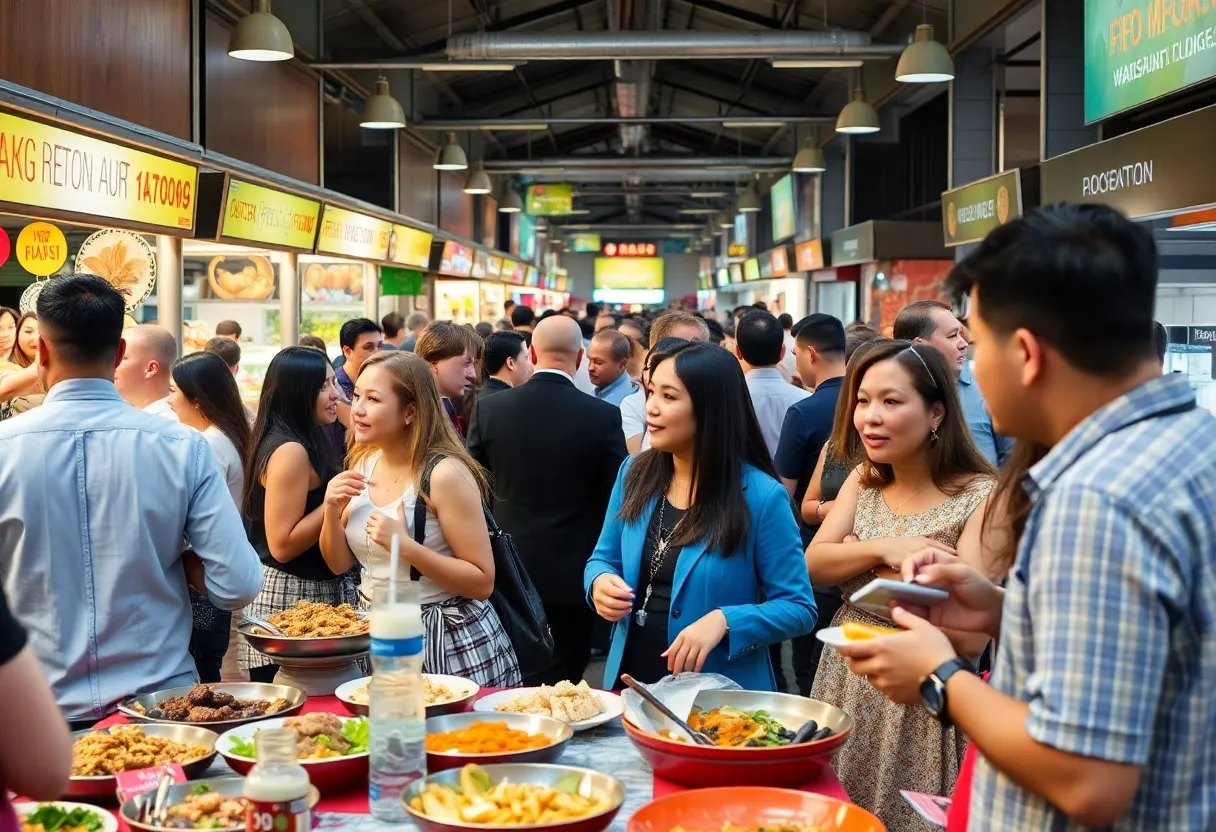 Networking event at Detroit Shipping Company with restaurateurs