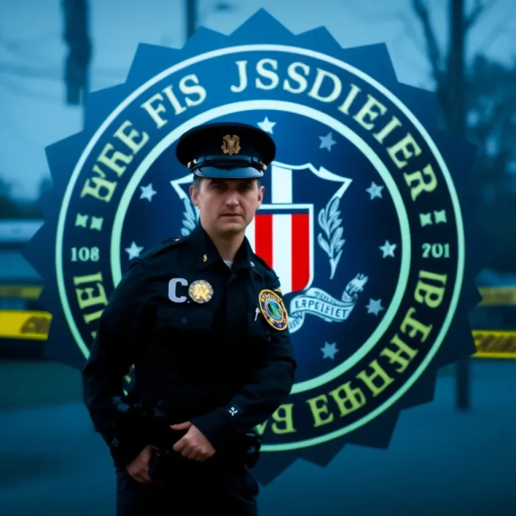 FBI officer at a crime scene in Detroit