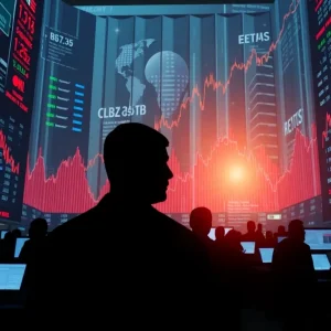 A representation of global stock market activity during holiday trading.