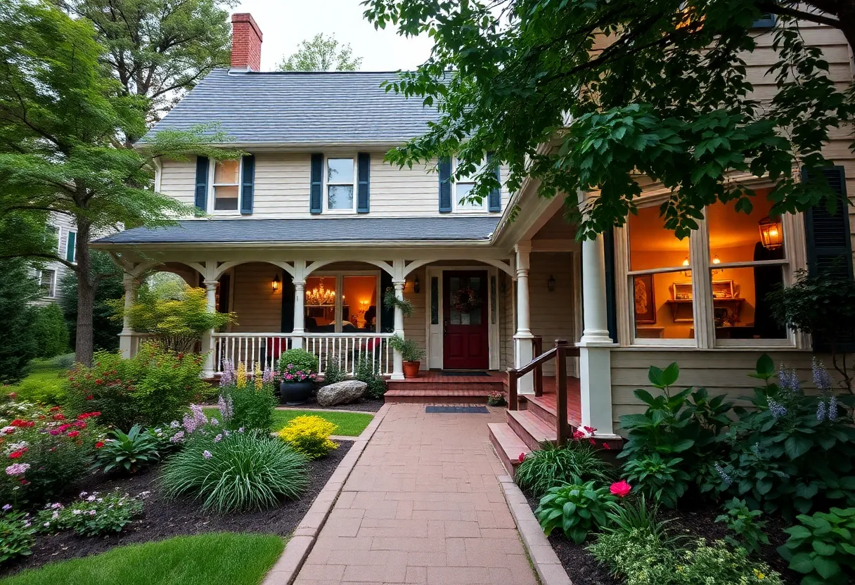 Exterior view of Henderson Castle Bed and Breakfast in Kalamazoo