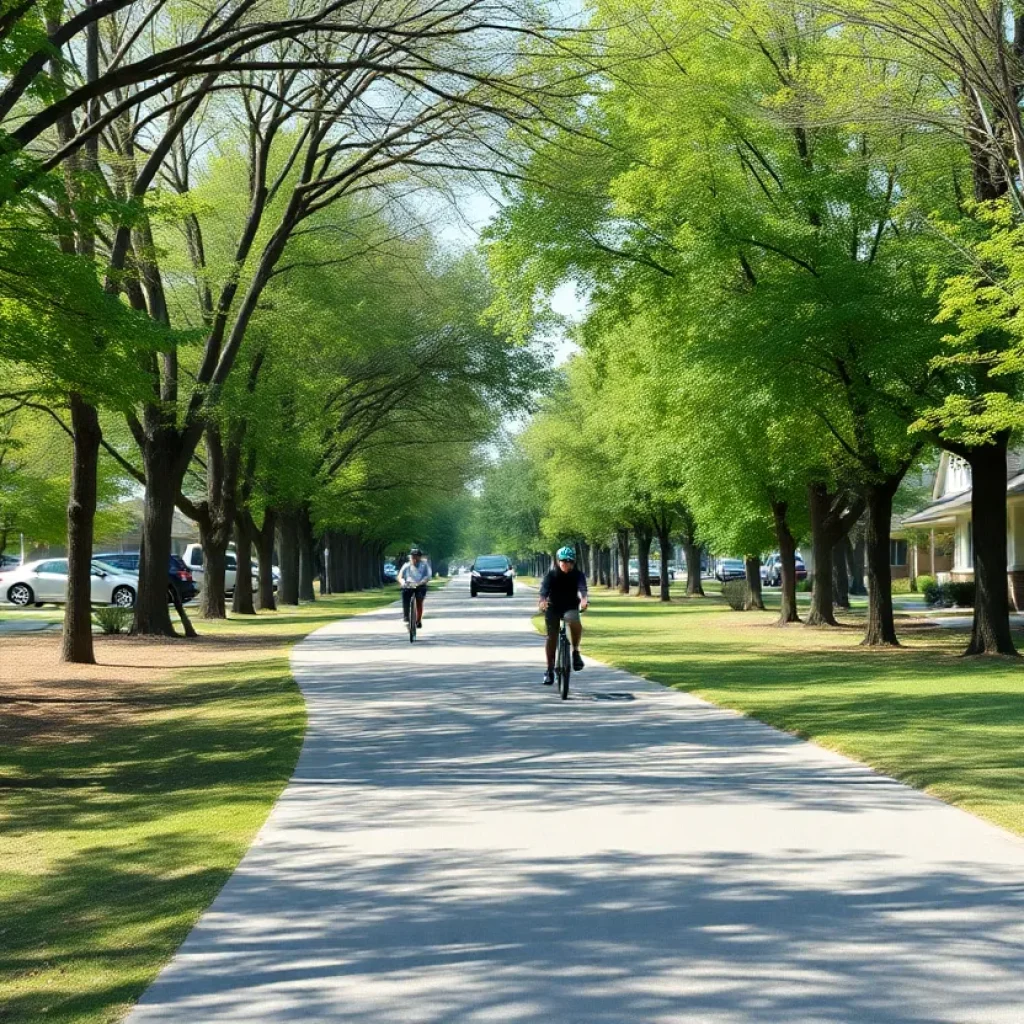 Scenic view of the Wadhams-to-Avoca bike path in Kimball Township