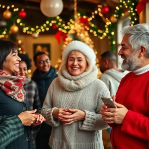 Jimmy Kimmel Christmas Message scene promoting democracy and unity