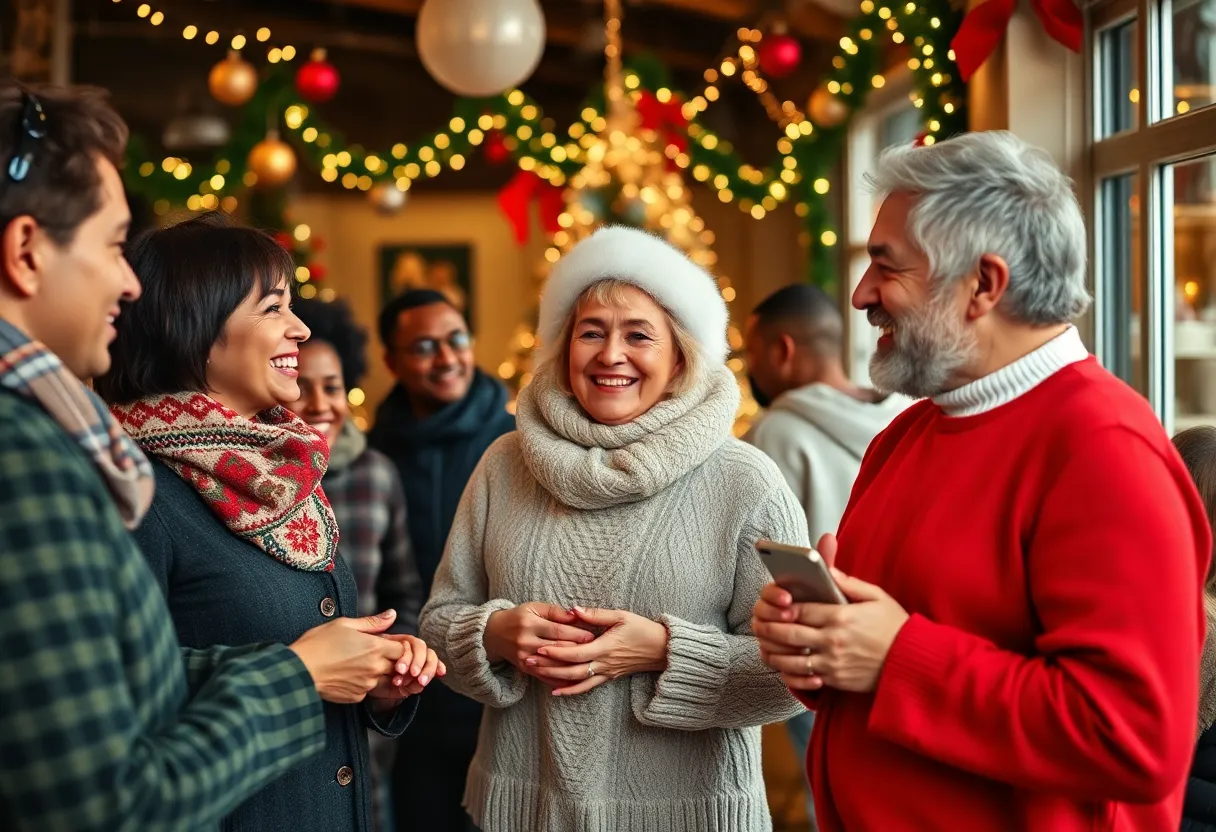 Jimmy Kimmel Christmas Message scene promoting democracy and unity