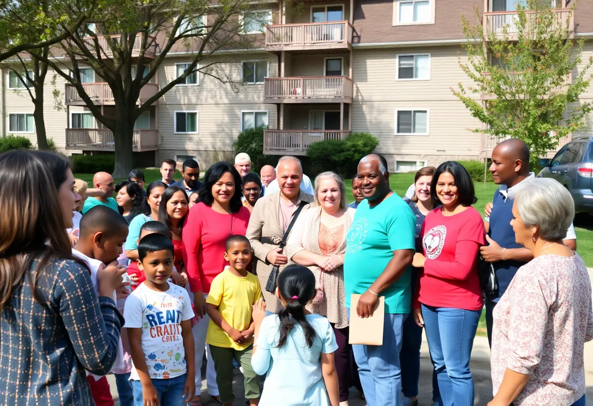 A community event illustrating support and generosity.