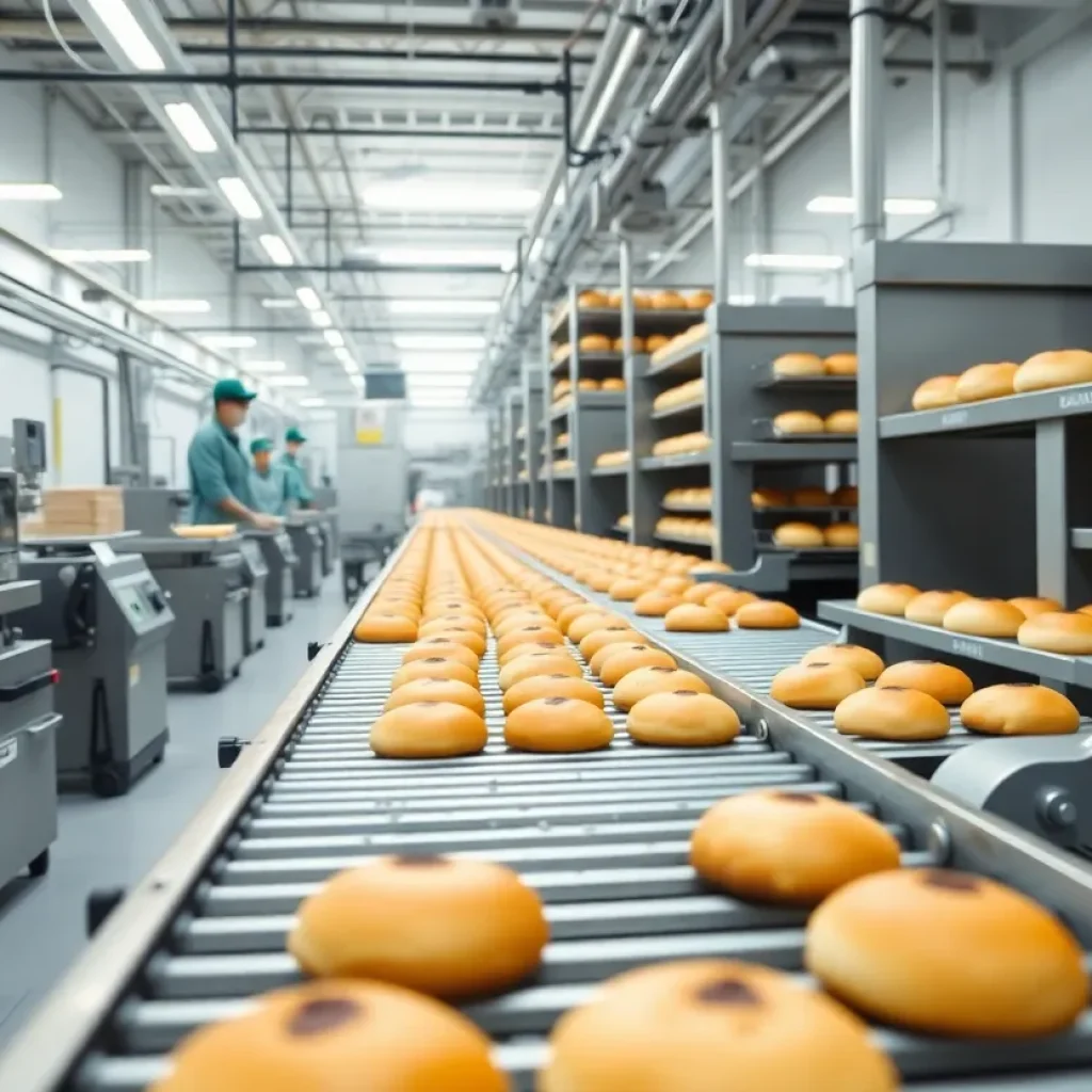 New high-speed production line at Metropolitan Baking Company
