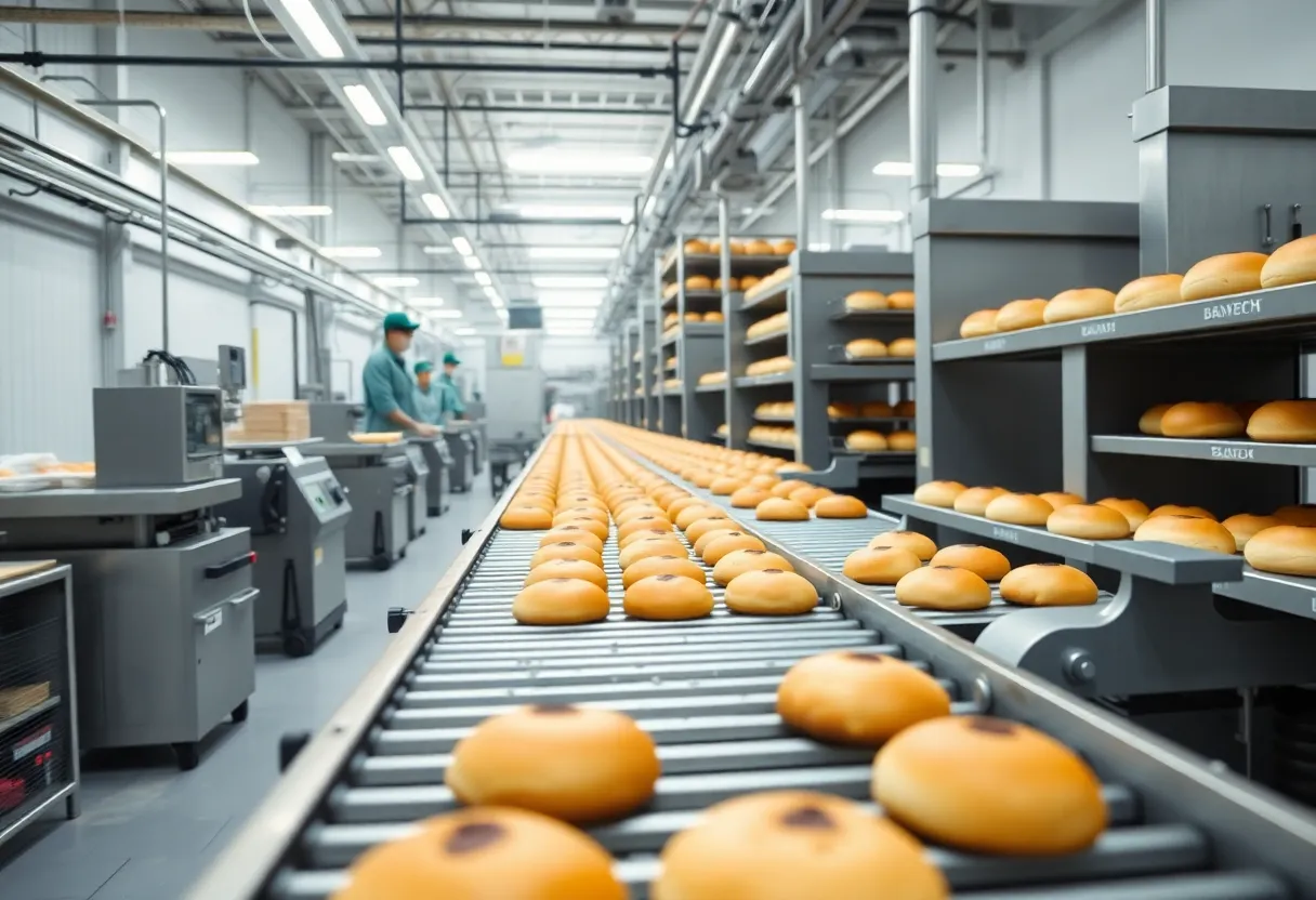 New high-speed production line at Metropolitan Baking Company