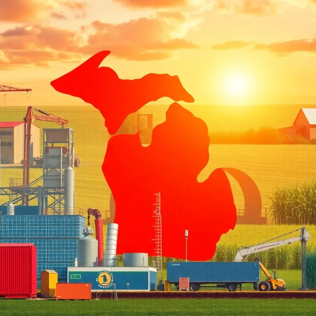 Visual representation of Michigan's economic development initiatives