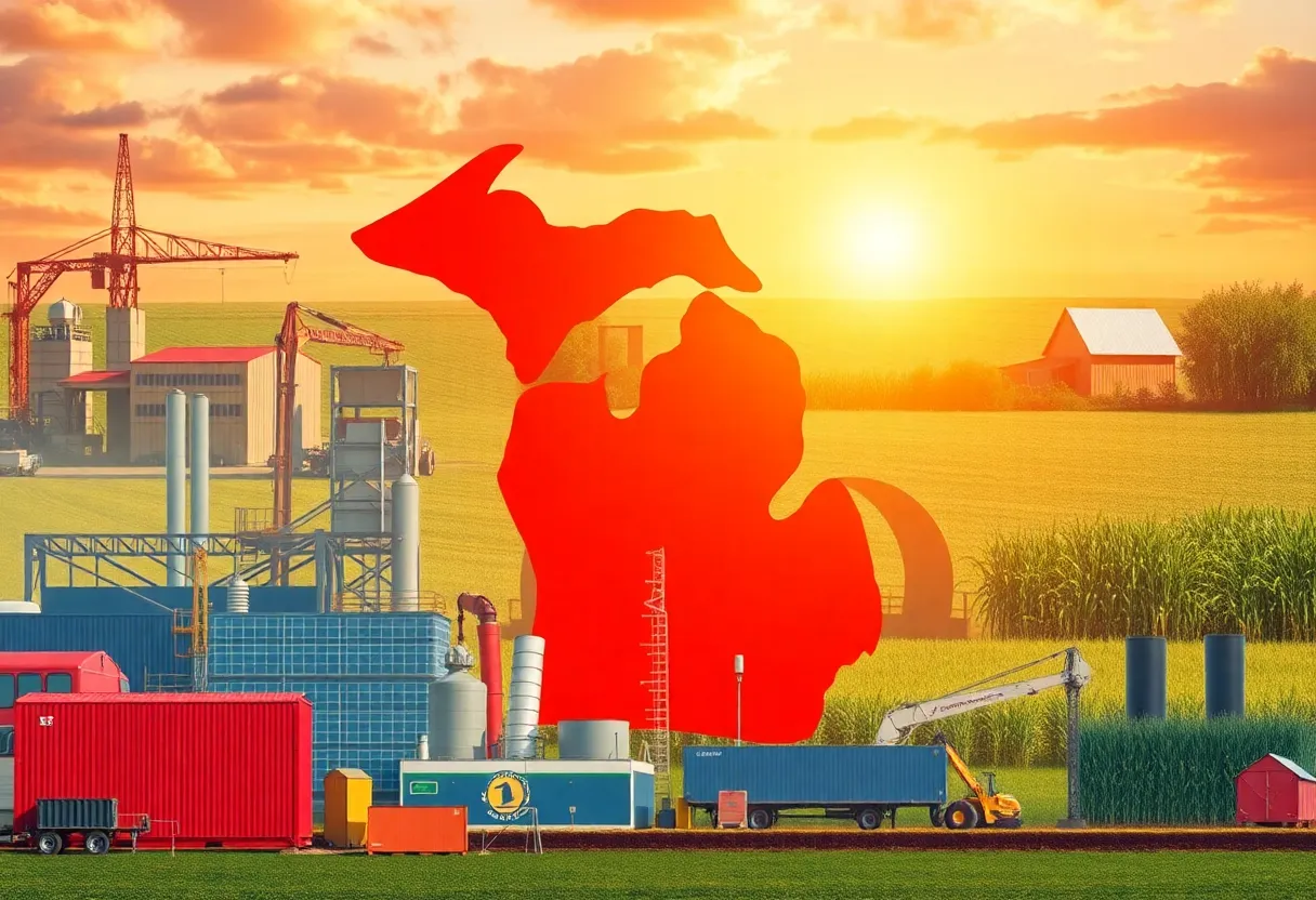 Visual representation of Michigan's economic development initiatives