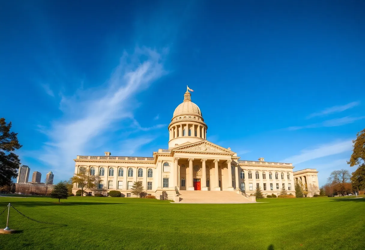 State Capitol building in Lansing, Michigan