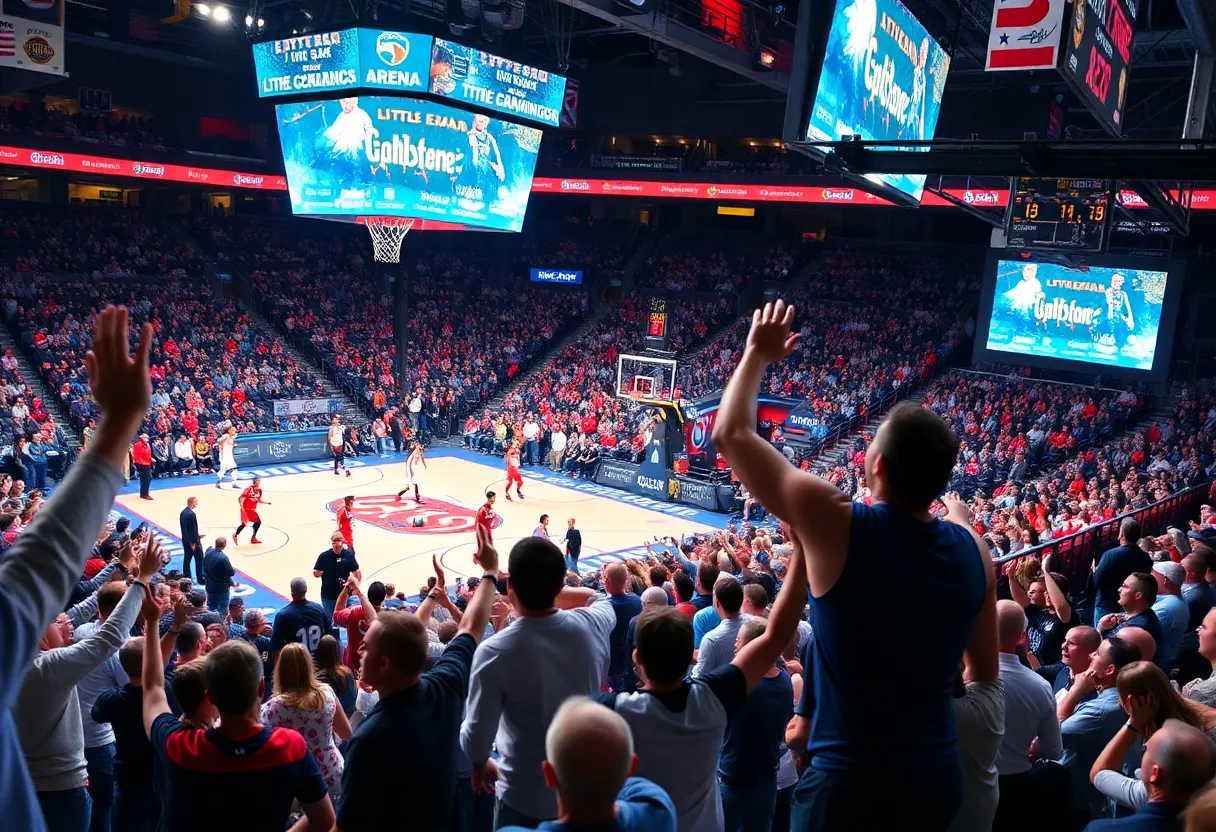 Michigan State Spartans and Oakland Golden Grizzlies basketball game at Little Caesars Arena