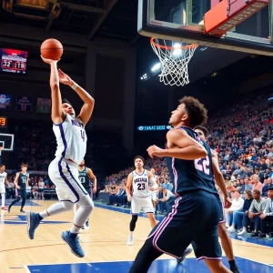Michigan State Spartans players in action during the game against Toledo Rockets