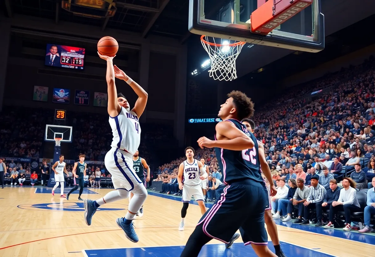 Michigan State Spartans players in action during the game against Toledo Rockets