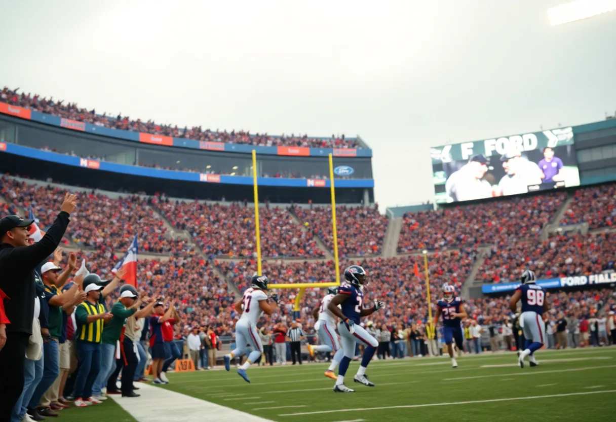Northwestern Wildcats celebrating their GameAbove Sports Bowl victory