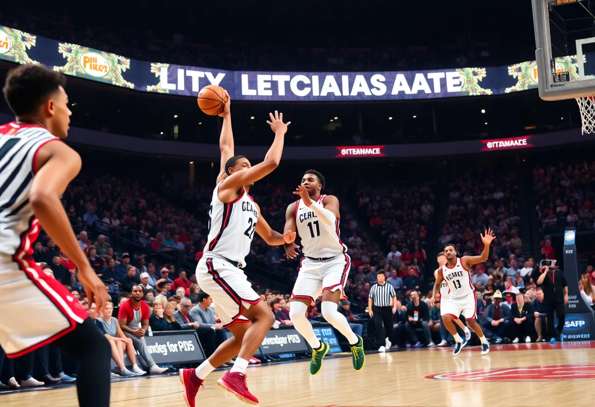 Detroit Pistons players celebrating during a game against the Milwaukee Bucks