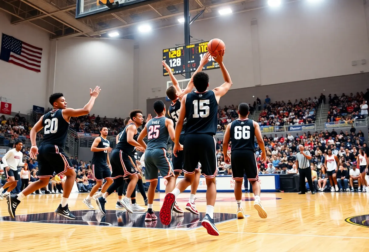 Detroit Pistons defeating Los Angeles Lakers on the basketball court