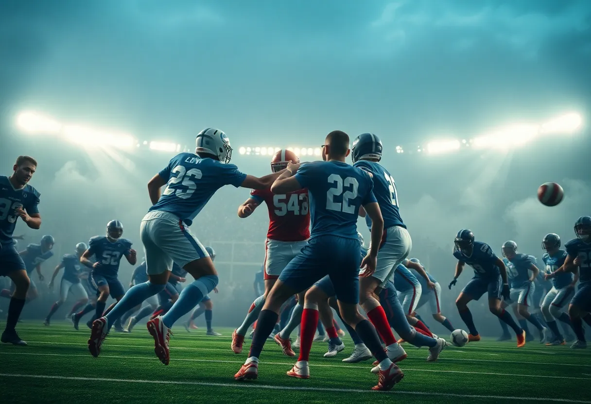 Pittsburgh Steelers football players in action during a game.