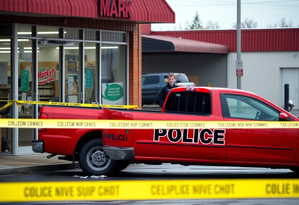 Scene of a burglary at Mirage Market in Livonia.