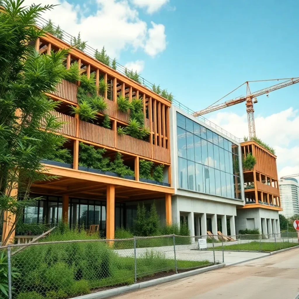 Construction of the Webber Wellness Compound in Detroit