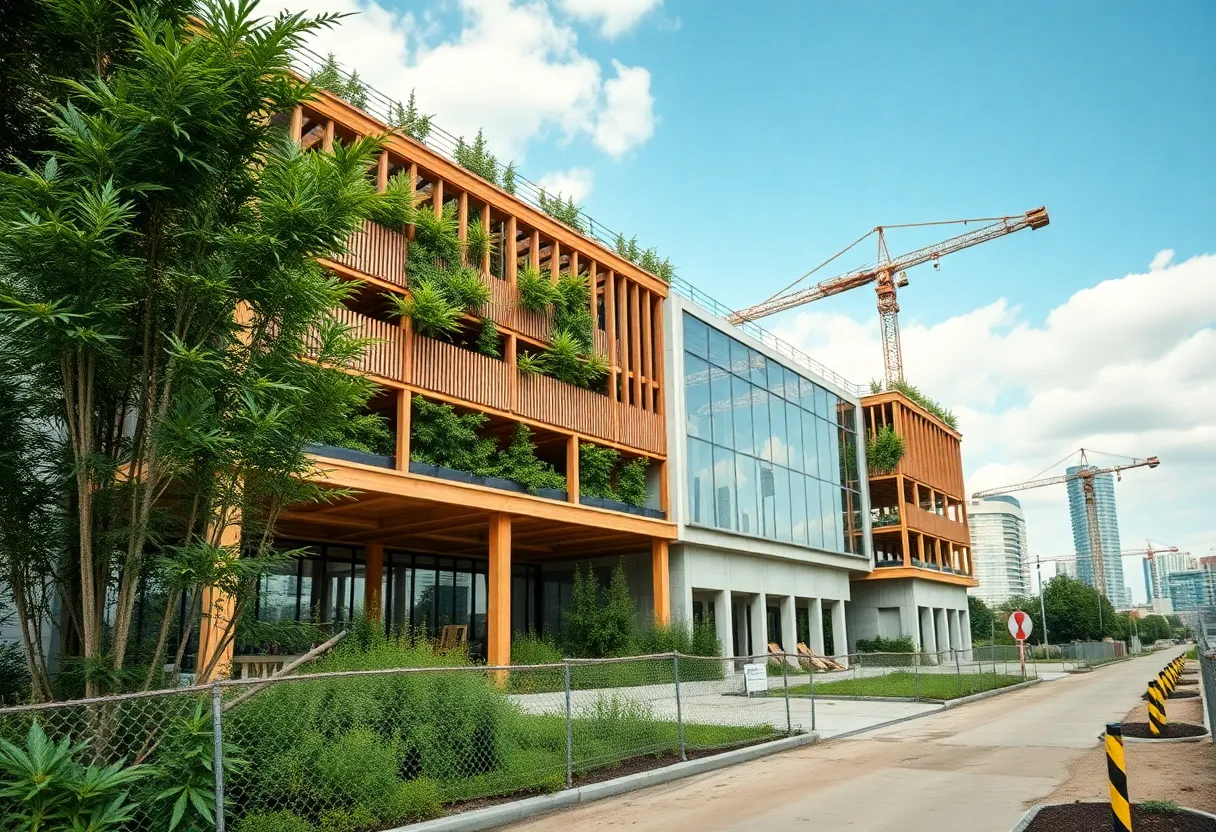 Construction of the Webber Wellness Compound in Detroit