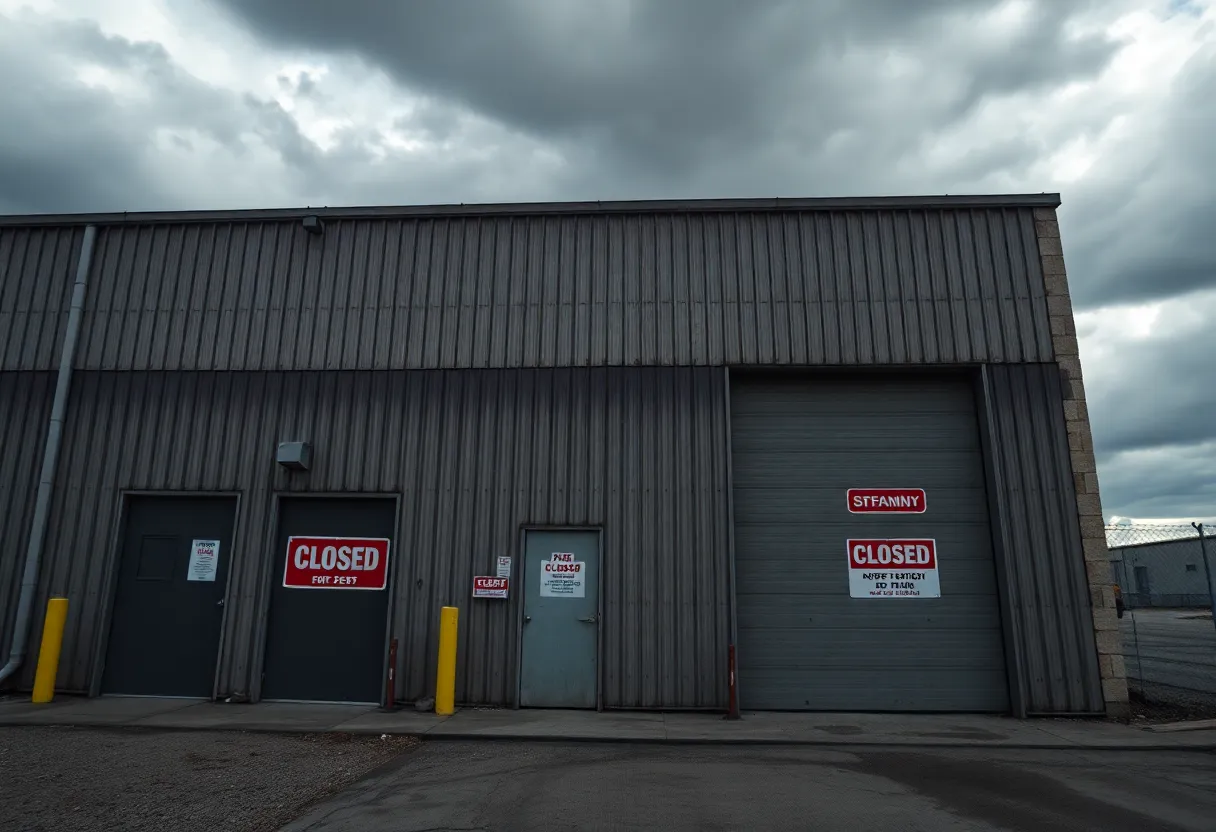 Closed automotive parts facility by Autokiniton in Detroit