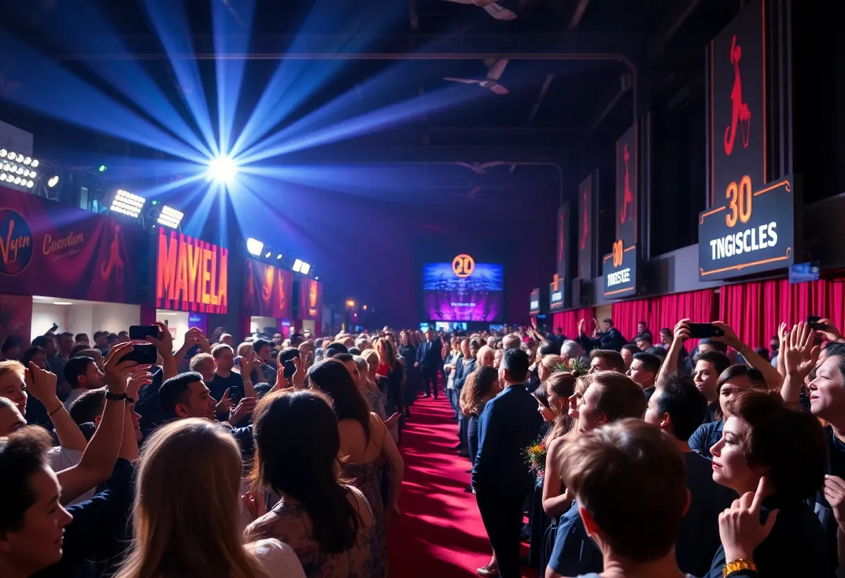 Red carpet event showcasing the 98th Academy Awards nominations