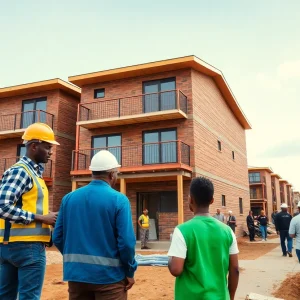 Construction of affordable housing units in Detroit, Michigan