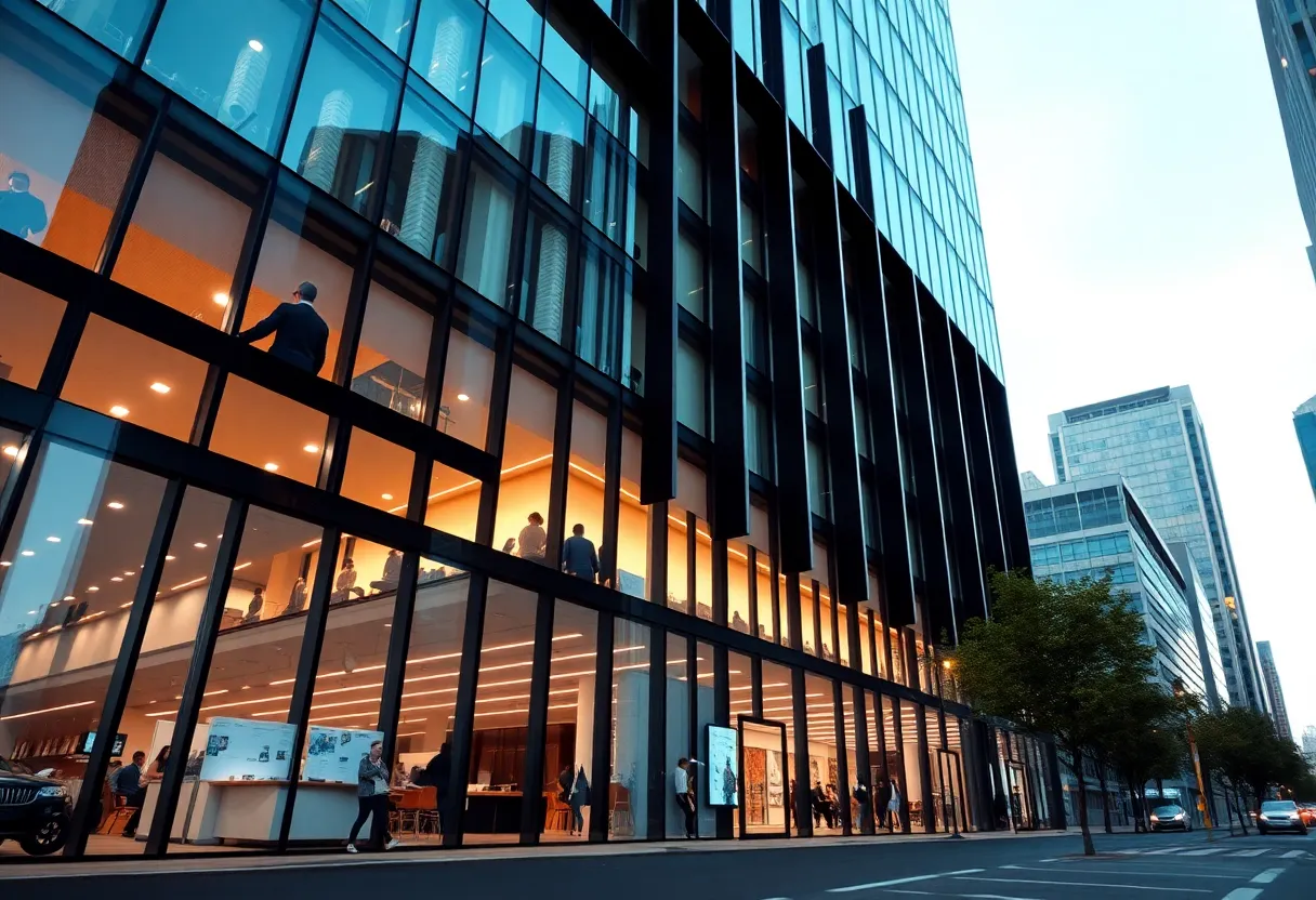 New headquarters of Apex Digital Solutions in Detroit