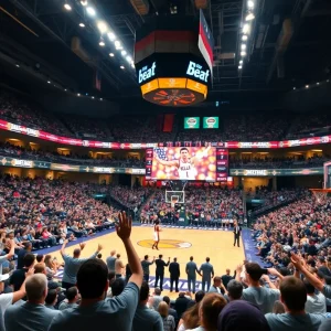 Arizona Wildcats basketball team during a game