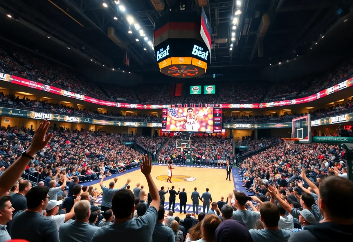 Arizona Wildcats basketball team during a game