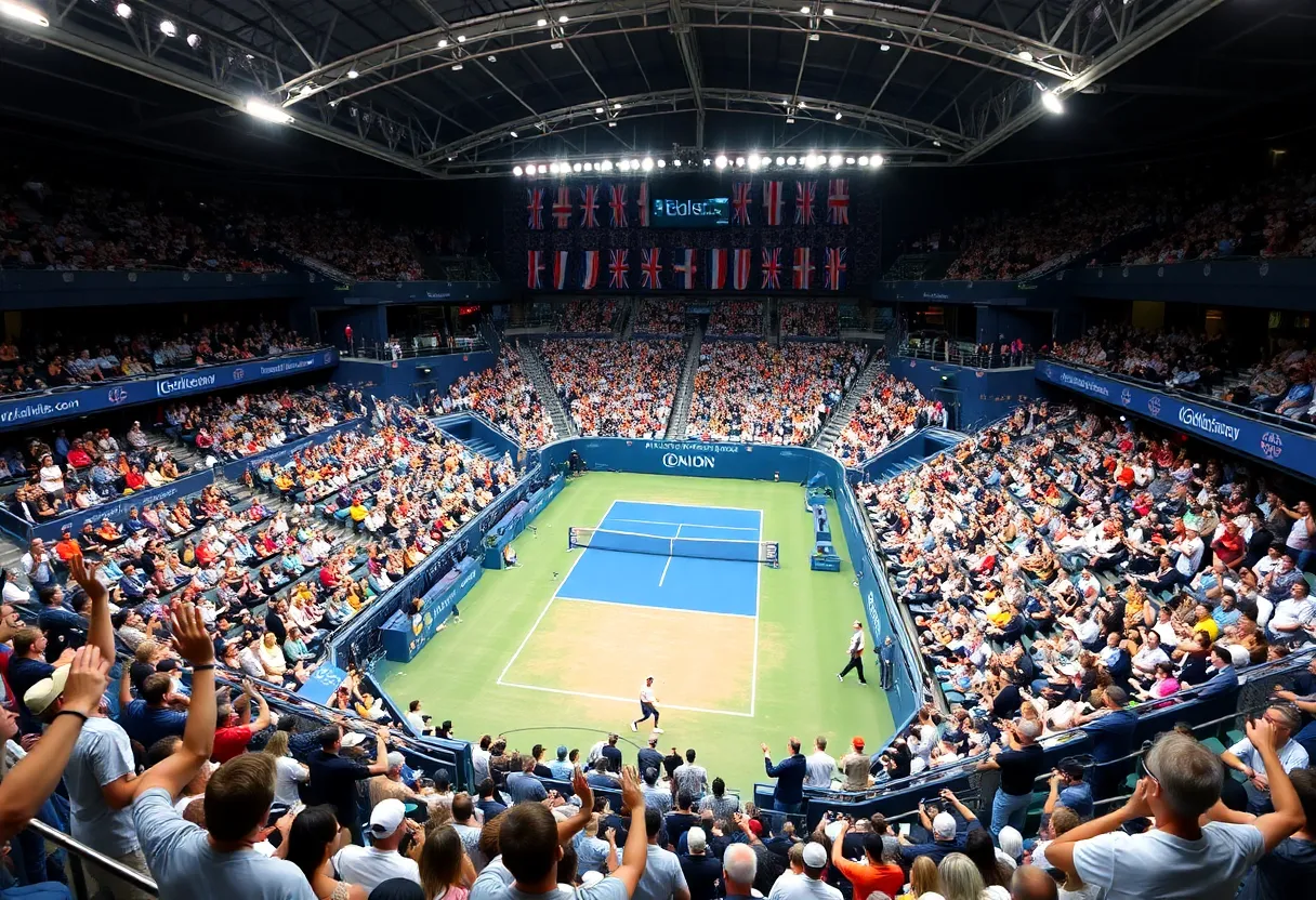 Spectators enjoying a match at the Australian Open